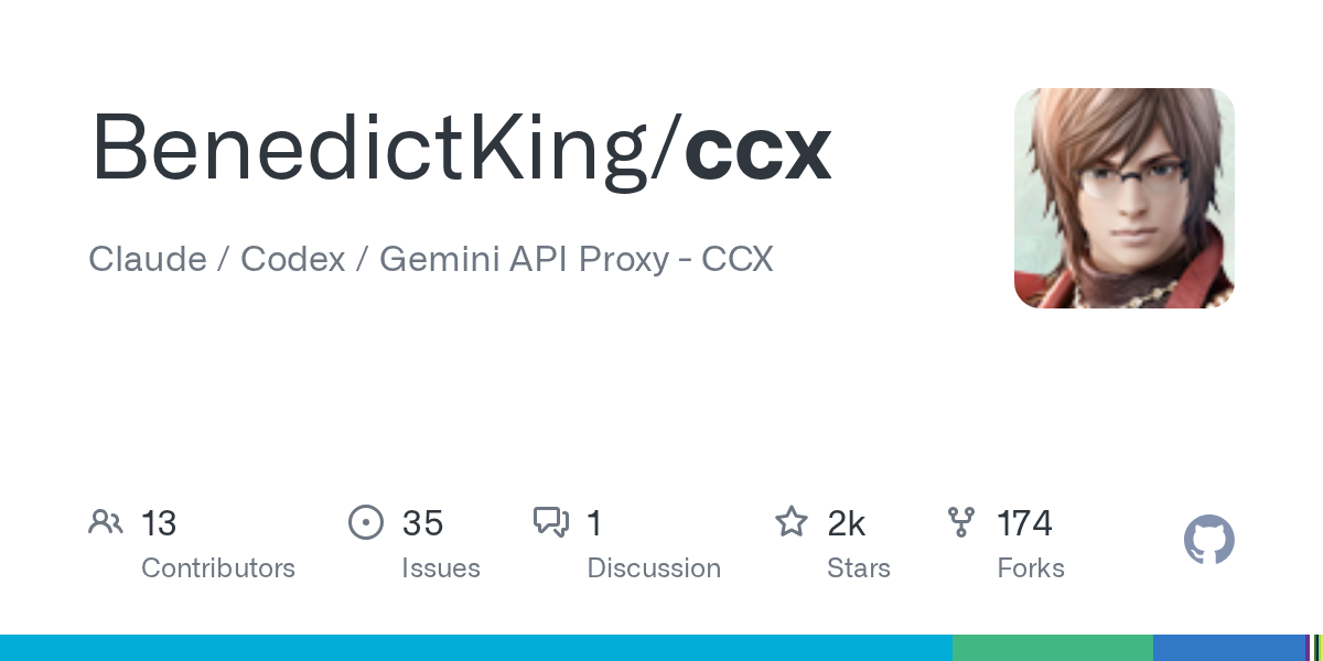BenedictKing/ccx on GitHub