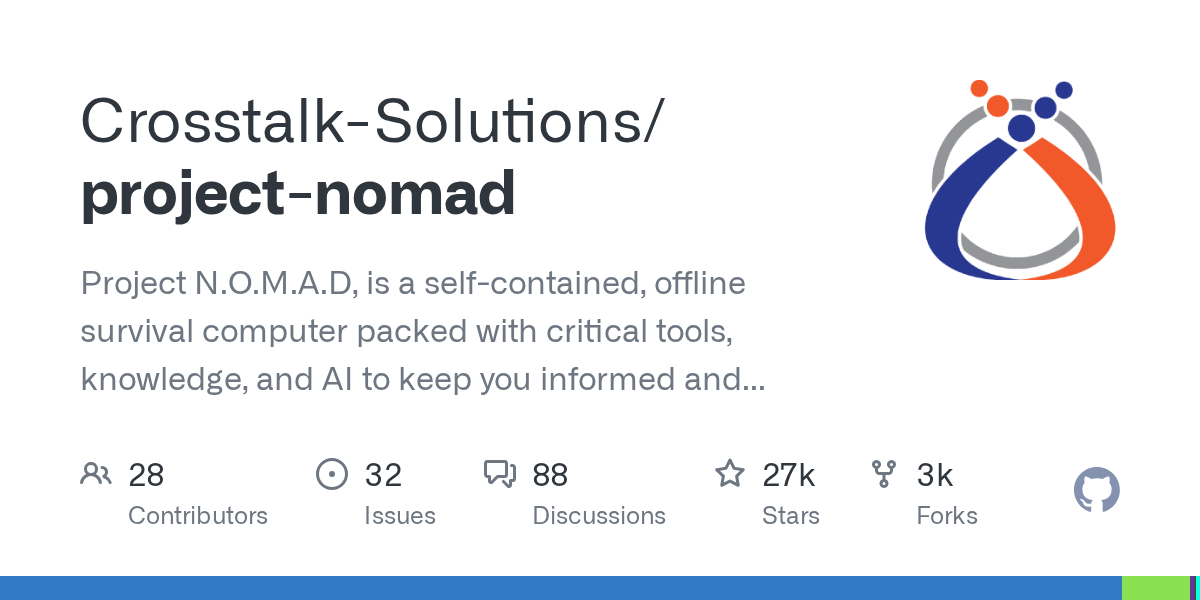 Crosstalk-Solutions/project-nomad on GitHub