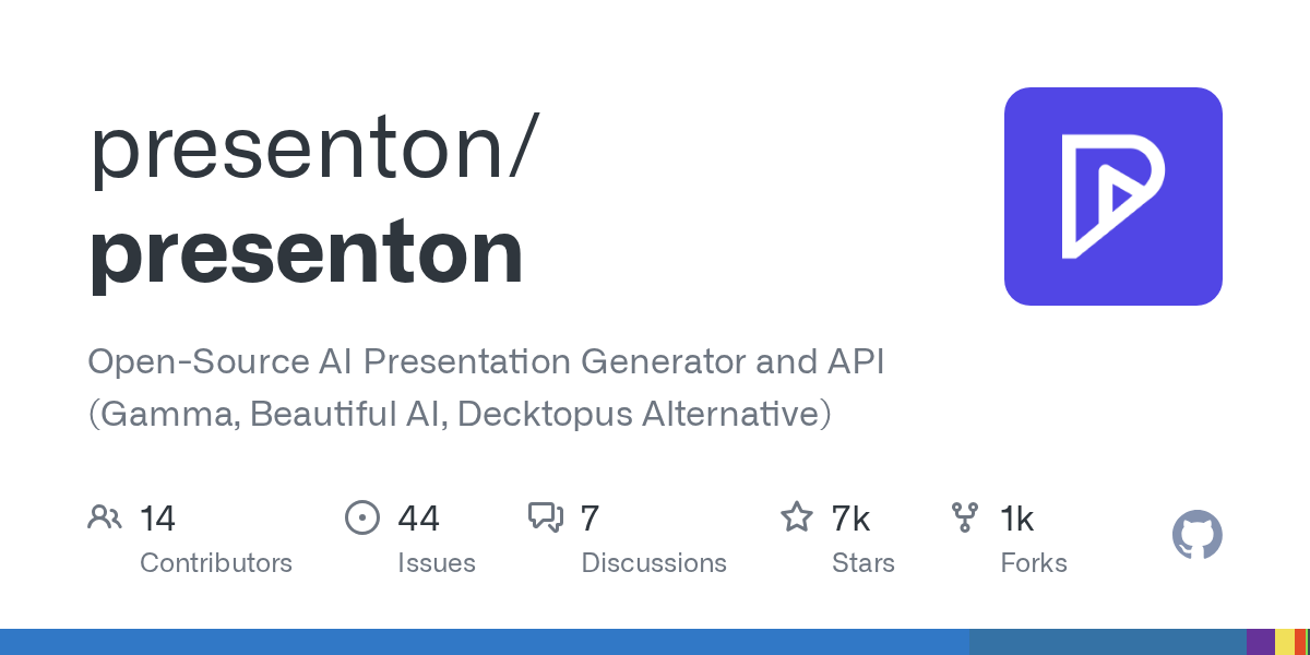presenton/presenton on GitHub
